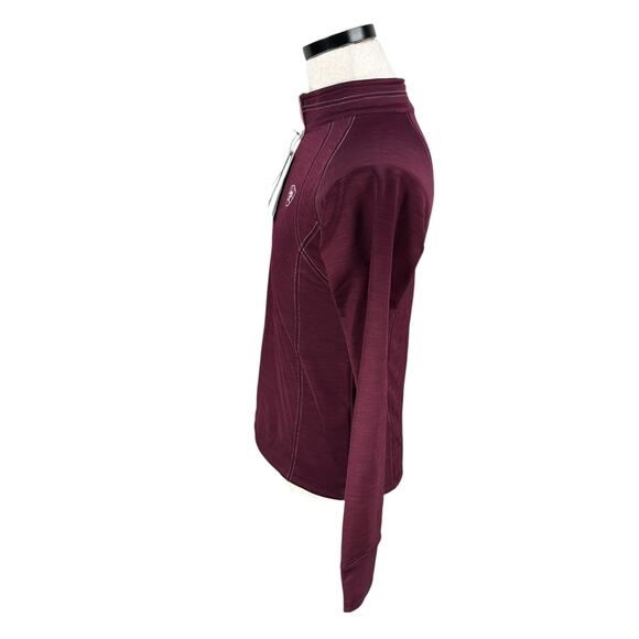 Ariat Tek Team 1/2 Zip Sweatshirt Youth Unisex 2XL XXL Windsor Wine Pullover New - Picture 4 of 11